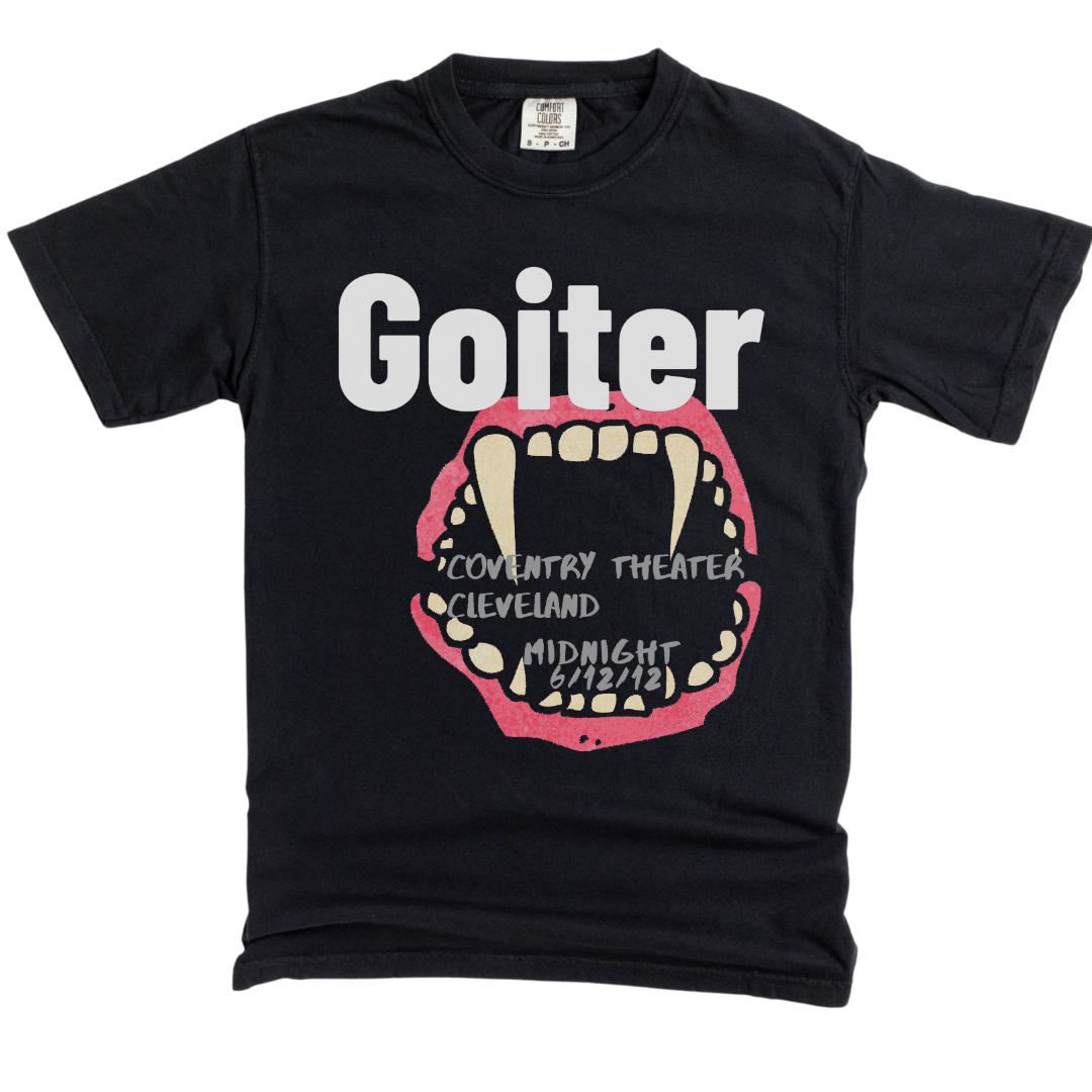 Bands That Never Were Goiter: Garment Dyed Tee Printify Band Merch Concert T-Shirt Cotton Crew neck Danny Carey Dave Mustaine Dead & Co. DTG Grateful Dead Heavy metal Heavy Metal Shirt Howard Stern ICP Jam Band Juggalo Juggalos Maynard James Keenan Megadeth Men's Clothing Metallica Nirvana Phish Punk Rock Punk Rock shirt Regular fit Ronnie Mund Ronnie The Limo Driver Sal & Richard T-shirts Tool Unisex Women's Clothing