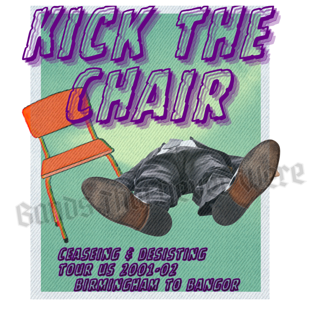 Bands That Never Were Kick The Chair: Garment-Dyed Tee Printify Cotton Crew neck DTG Men's Clothing Oversized T-shirts Unisex Women's Clothing