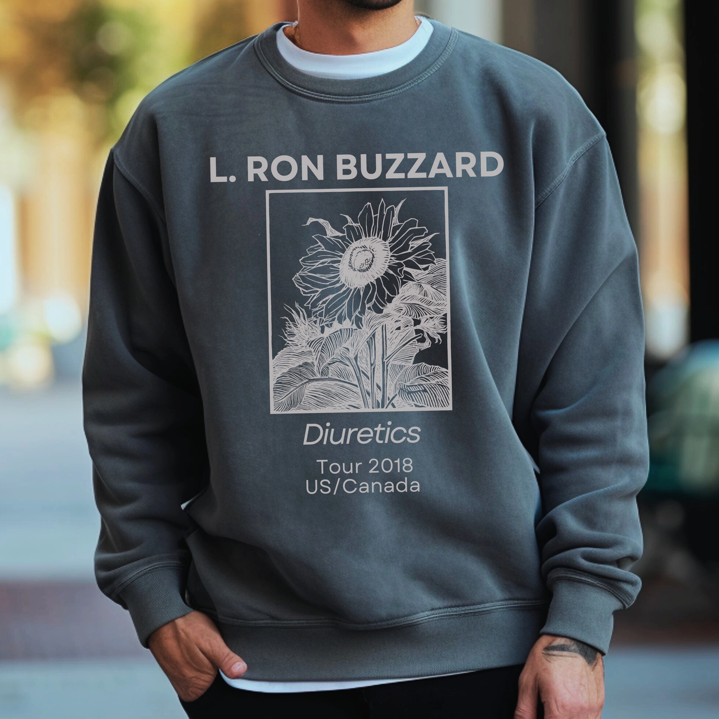 L. Ron Hoover: Garment Dyed Sweatshirt