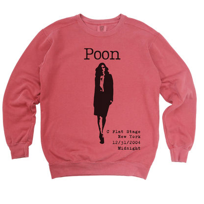 Bands That Never Were Poon: Garment Dyed Crewneck Lightweight Sweatshirt Printify Cotton DTG Long Sleeves Men's Clothing Mother's Day Summer Picks Sweatshirts Unisex Women's Clothing