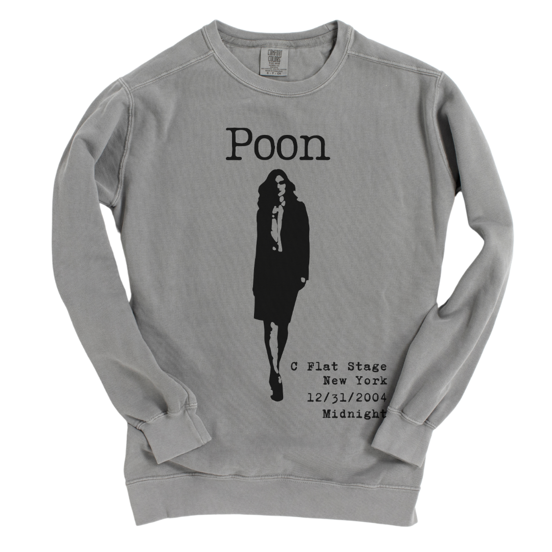 Poon: Garment Dyed Crewneck Lightweight Sweatshirt