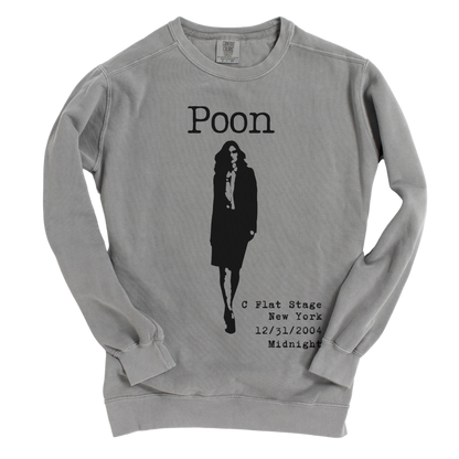 Bands That Never Were Poon: Garment Dyed Crewneck Lightweight Sweatshirt Printify Cotton DTG Long Sleeves Men's Clothing Mother's Day Summer Picks Sweatshirts Unisex Women's Clothing