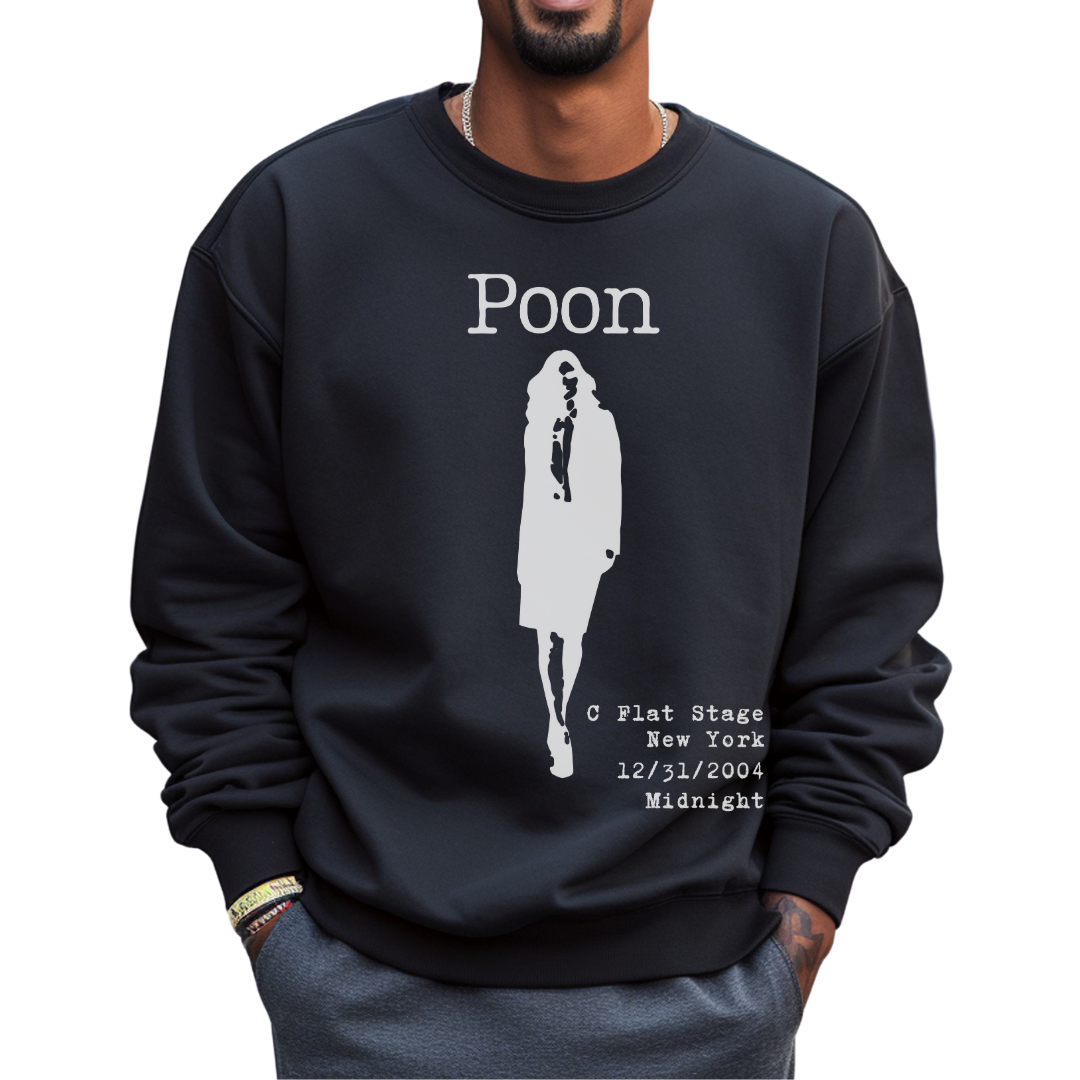 Bands That Never Were Poon: Garment Dyed Crewneck Lightweight Sweatshirt Printify Cotton DTG Long Sleeves Men's Clothing Mother's Day Summer Picks Sweatshirts Unisex Women's Clothing