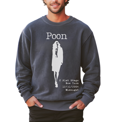 Bands That Never Were Poon: Garment Dyed Crewneck Lightweight Sweatshirt Printify Cotton DTG Long Sleeves Men's Clothing Mother's Day Summer Picks Sweatshirts Unisex Women's Clothing