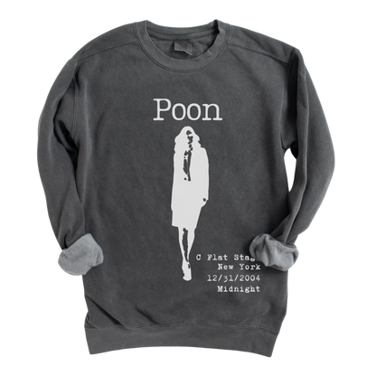 Bands That Never Were Poon: Garment Dyed Crewneck Lightweight Sweatshirt Printify Cotton DTG Long Sleeves Men's Clothing Mother's Day Summer Picks Sweatshirts Unisex Women's Clothing