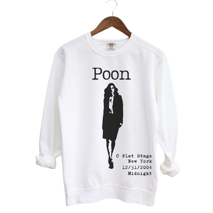 Bands That Never Were Poon: Garment Dyed Crewneck Lightweight Sweatshirt Printify Cotton DTG Long Sleeves Men's Clothing Mother's Day Summer Picks Sweatshirts Unisex Women's Clothing