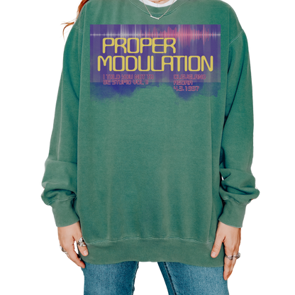 Proper Modulation: Garment-Dyed Sweatshirt