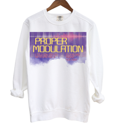 Proper Modulation: Garment-Dyed Sweatshirt