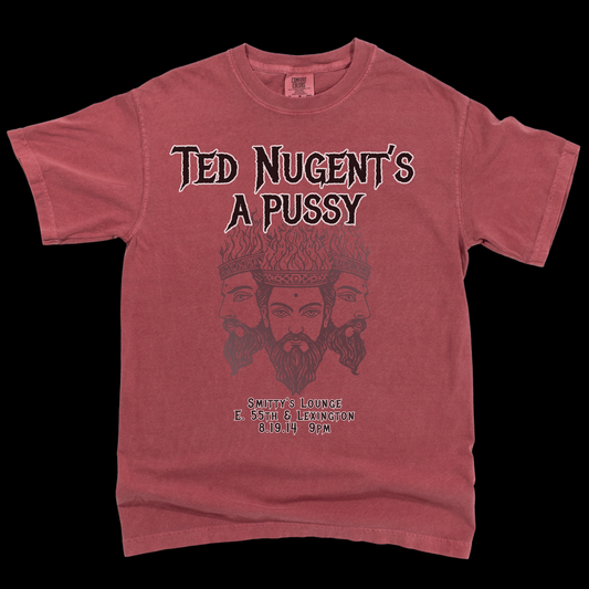 Bands That Never Were Ted Nugent's A Pussy: Pigment Dyed Tee Printify Bababooey Cotton Crew neck DTG Fake Band Fake Band Merch Heavy Metal Shirt Hipster shirt Howard Stern ICP shirt Indie Merch Juggalos Liberal Politics shirt Maynard James Keenan Men's Clothing Music Festival Outfit Nirvana shirt Oversized Punk Rock shirt T-shirts TikTok Tool Unisex Women's Clothing