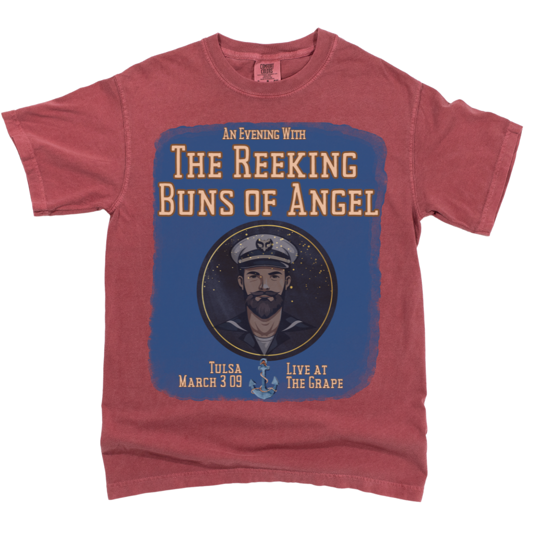 Bands That Never Were The Reeking Buns of Angels: Garment-Dyed Tee Printify Cotton Crew neck DTG Men's Clothing Oversized T-shirts Unisex Women's Clothing